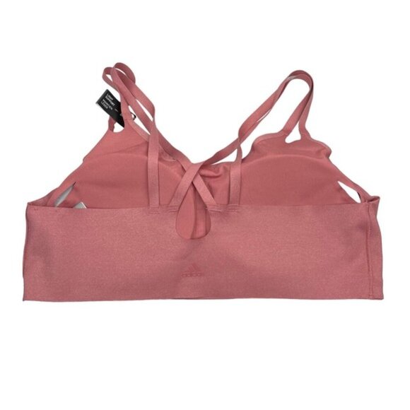 NWT ADIDAS Yoga Luxe Studio Light- Support Fire Bra Sz 2XL C Cup - Picture 8 of 9